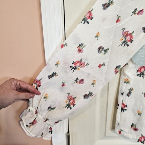 Hill House Rosemary Going Out Pajama Set Floral Soft Girl Cottagecore Peter Pan - Picture 15 of 15